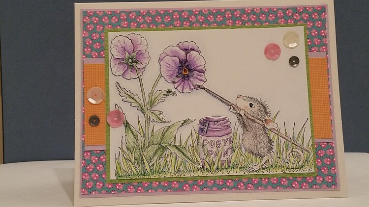 House Mouse Spring Card