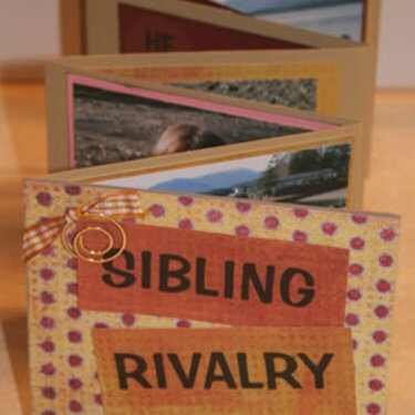 Sibling Rivalry Accordion Book