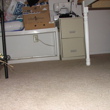 ***AFTER Week 1 *** My Clean floor counter clockwise from the door.