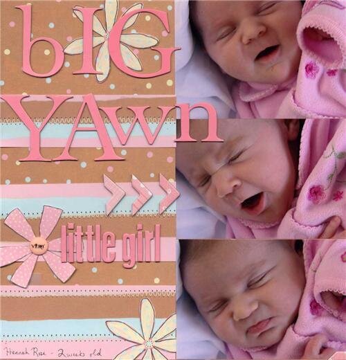 Big Yawn, little girl