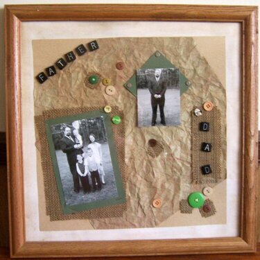 Father&#039;s Day Framed Layout