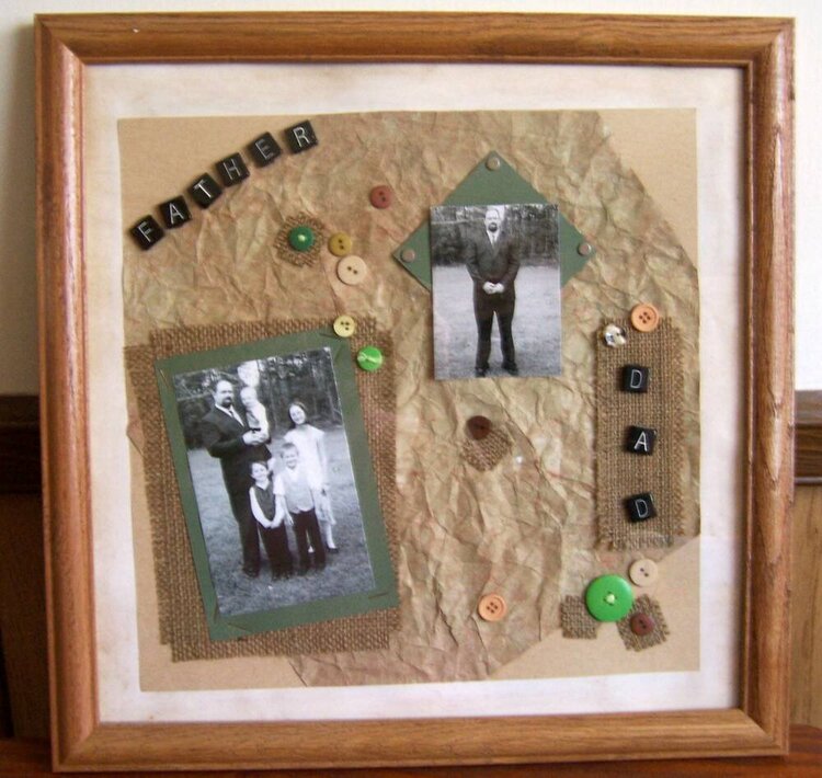 Father&#039;s Day Framed Layout