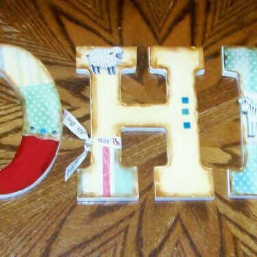 altered wood letters