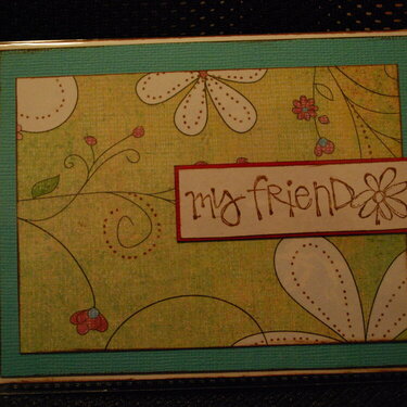 My friend card