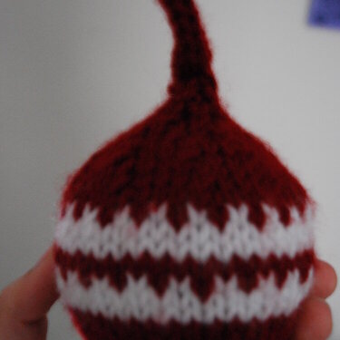 hand knitted ornament