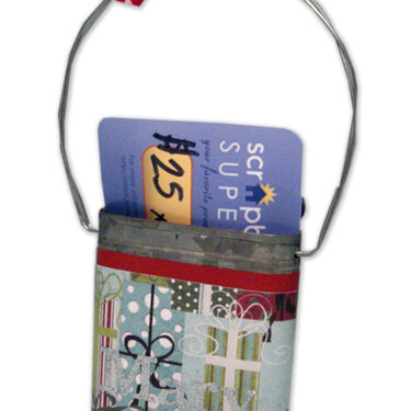Christmas Gift Card Canister