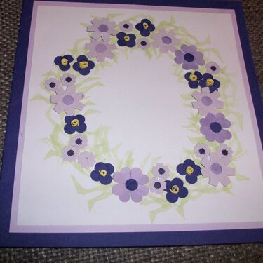 flower wreath card