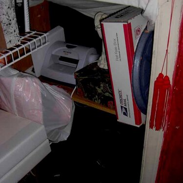 Scraproom closet FINISHED!!