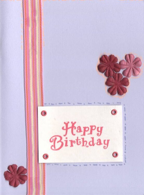 Flower Birthday Card