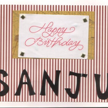 Card for Sanju