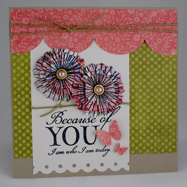 Because of You Mother&#039;s Day card
