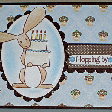 MFT Birthday Flopsey in blue and brown