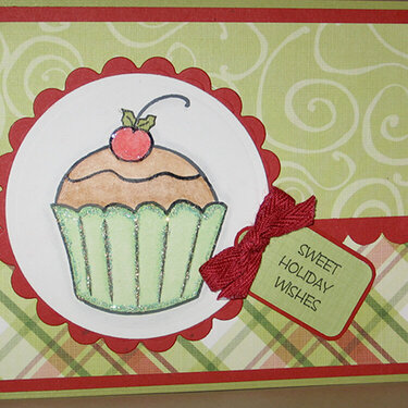 Christmas Cupcake card
