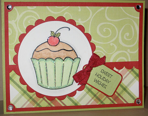 Christmas Cupcake card