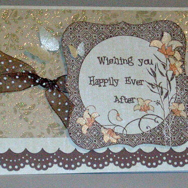 Wedding card for Corry and Ted
