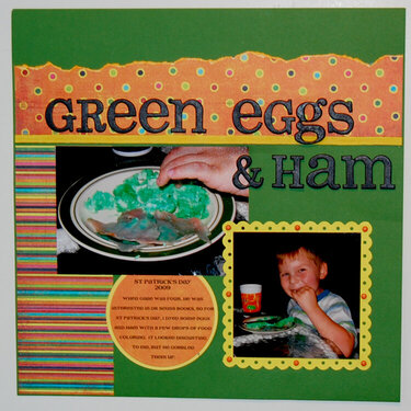 Eating Green Eggs and Ham
