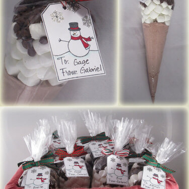 Classmate Holiday Gift- Hot Chocolate &quot;Ice Cream Cones&quot;