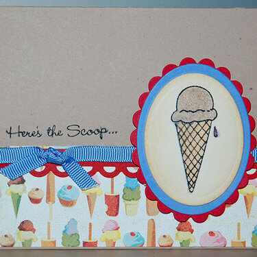 MFT Here&#039;s the Scoop thank you card