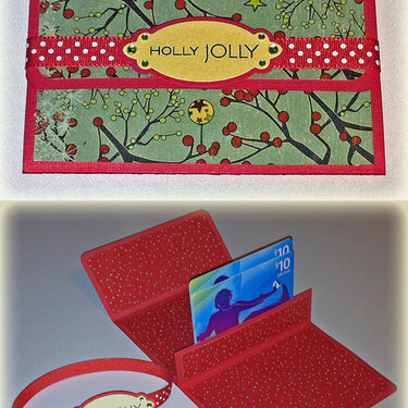 Easy Holly Jolly Gift Card Holder