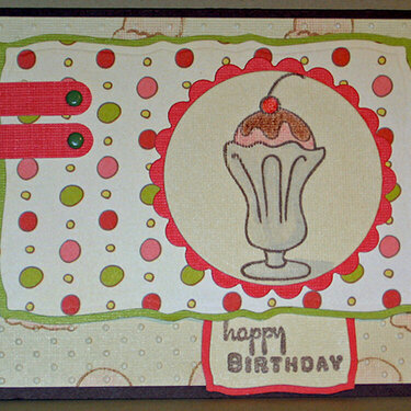 MFT Here&#039;s the Scoop sundae birthday card