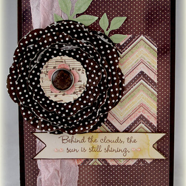 Napkin Flower card for SFYTT challenge