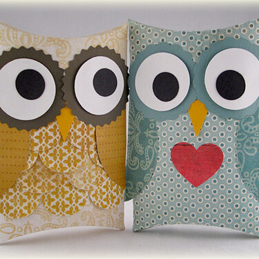 Owl Pillow Boxes for Teacher Appreciation Day