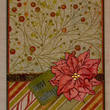 Poinsettia BG card