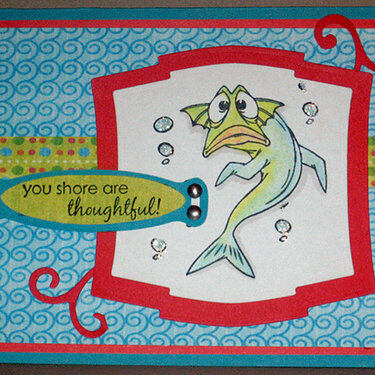 GKD Quite a Catch thank you card