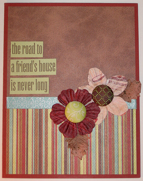 Road to a Friend&#039;s House card