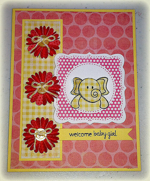 Welcome Baby Girl card