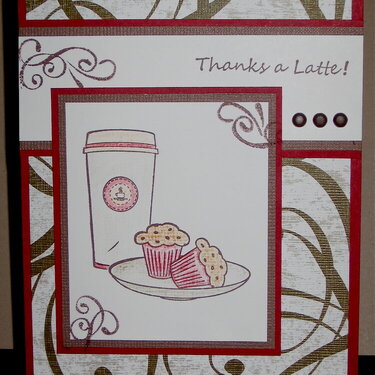 Gina K Thanks a Latte card