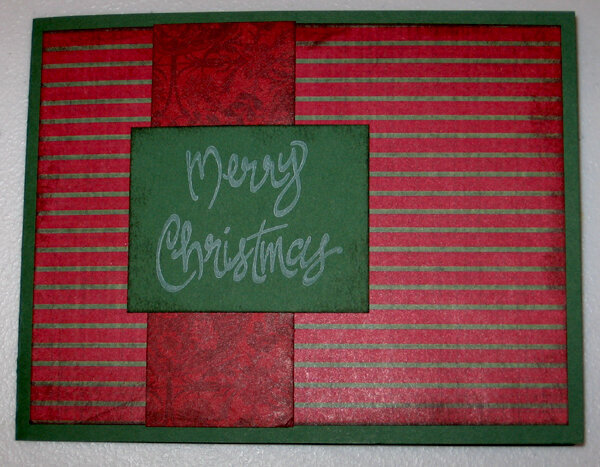 Striped Christmas card