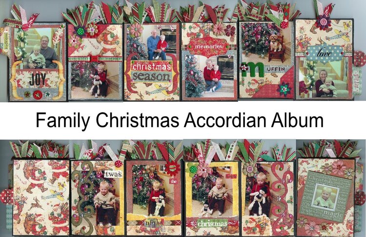 Family Christmas Accordian Album