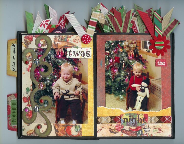 Family Christmas Accordian Album Back(pages 1&amp;2)