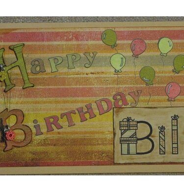 Bill&#039;s Birthday card