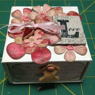 Valentine candy drawer box