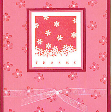 Gently Falling Thank You Card