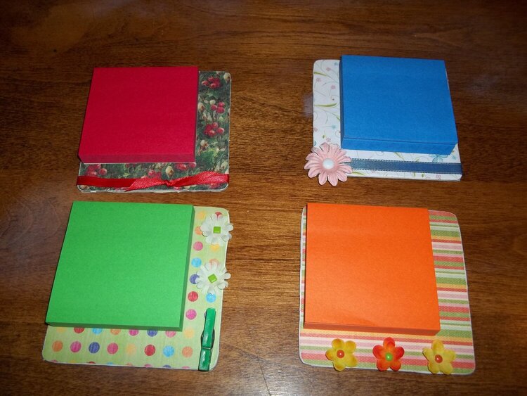 Post It Note Pad Holders