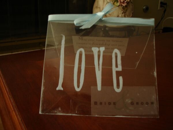 Transparency Love wedding card