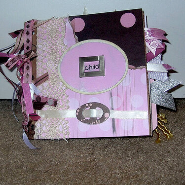 6 x 6 Paper Bag Album in Pink and Chocolate