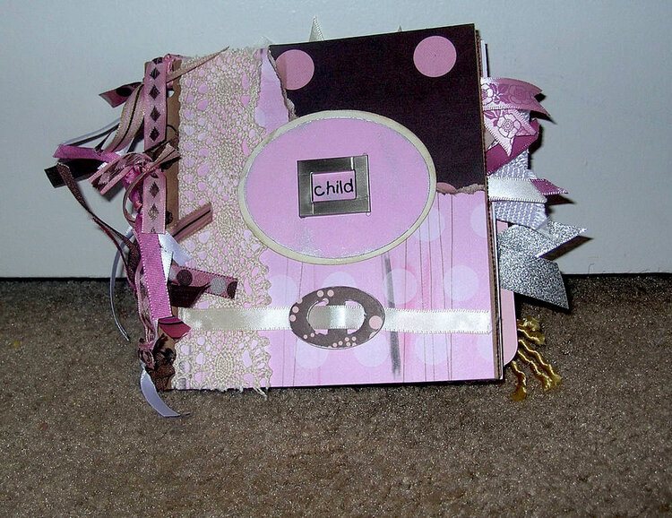 6 x 6 Paper Bag Album in Pink and Chocolate