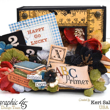 Graphic 45 &quot;ABC Primer&quot; Altered Mixed Media Box