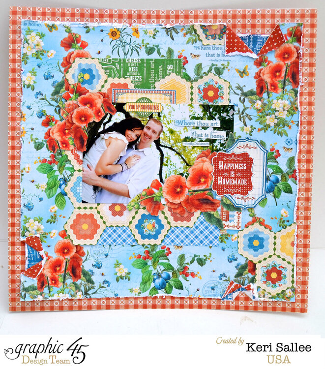 Graphic 45 &quot;Home Sweet Home&quot; 12 x 12 Layout