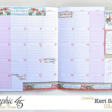 Graphic 45 Altered Day planner using &quot;Time to Flourish&quot;