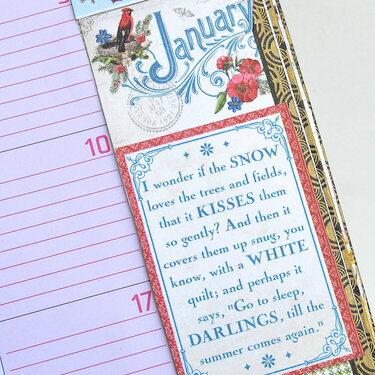 Graphic 45 &quot;Time to Flourish&quot; Altered Planner (Inside)