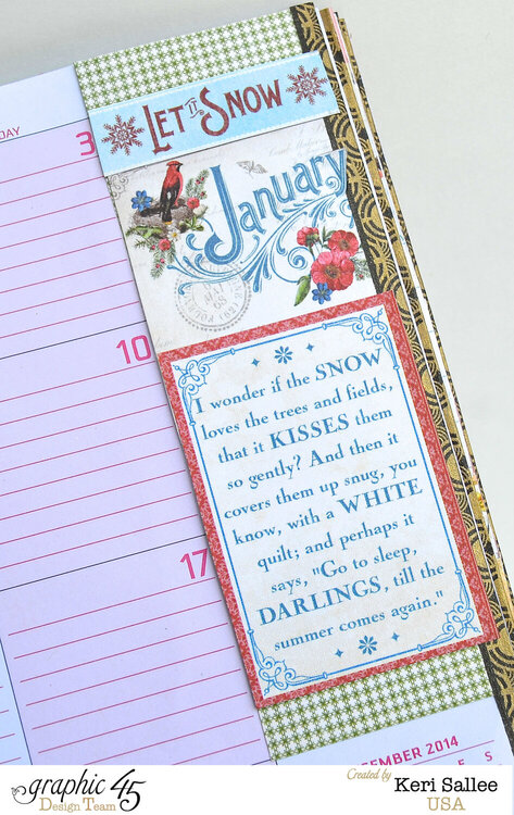 Graphic 45 &quot;Time to Flourish&quot; Altered Planner (Inside)