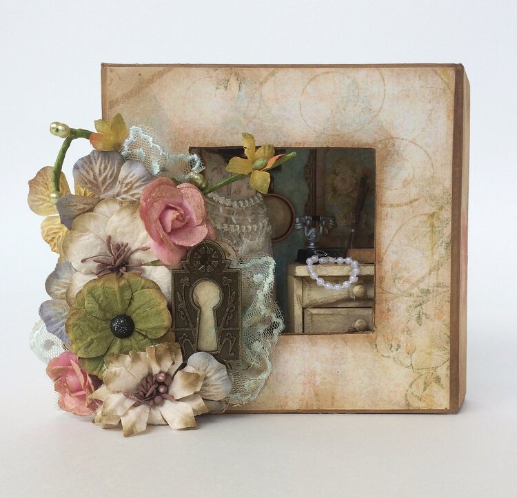 Graphic 45 &quot;Baby to Bride&quot; Miniature Altered Mixed Media Box