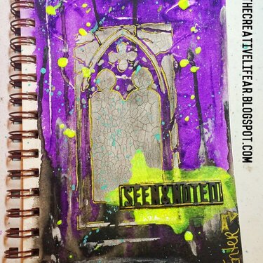 Art Journal Piece featuring &quot;Cathedral of LOVE&quot; by Rebekah Meier
