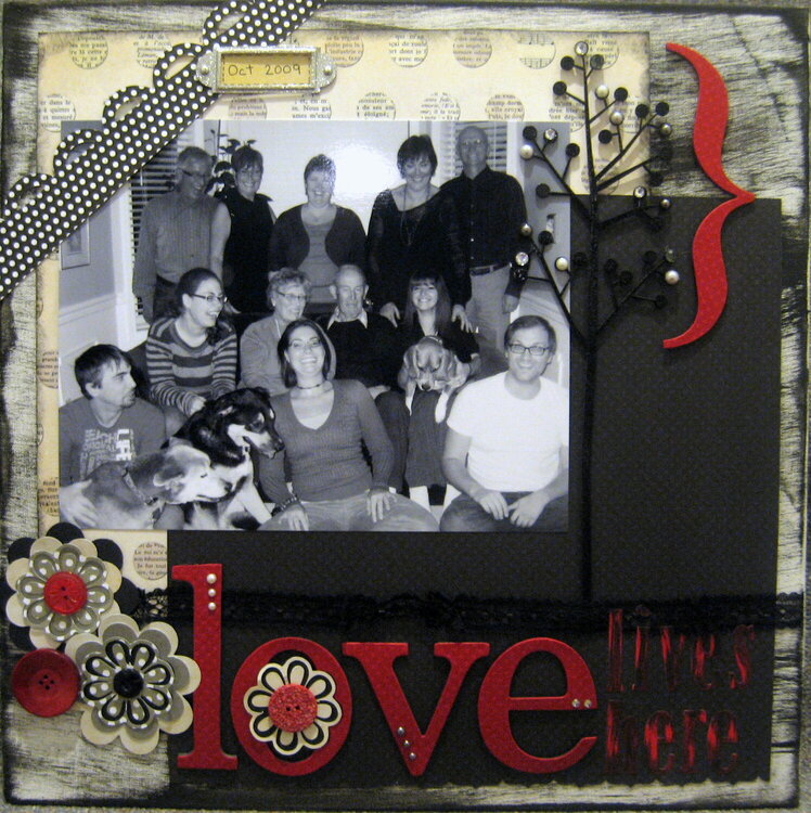 Love Lives Here-Canvas