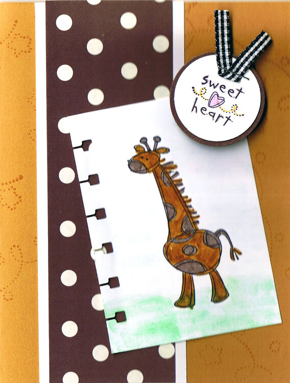 Giraffe/Baby Card